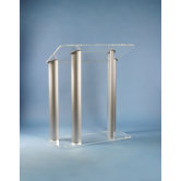 Acrylic and Aluminum Lectern