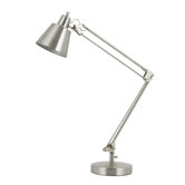 Udbina Metal Desk Lamp in Brushed Steel