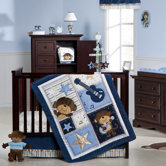 Monkey Rockstar Crib Bedding Collection