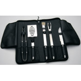 Geminis 6-Piece BBQ Set Travel Wrap