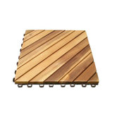 Eco-Friendly Acacia Hardwood / 12 Diagonal Slats