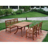 Atlantic 4 Piece Dining Set