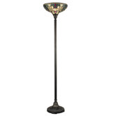 One Light Torchiere Lamp in Fieldstone