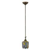 Wisteria Tiffany 1 Light Mini Pendant