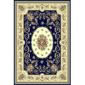 Sorrento Navy Medallion Rug