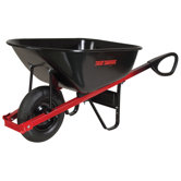 6 Cubic Foot Total Control Steel Wheelbarrow