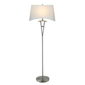 Taylor Floor Lamp in Satin Steel