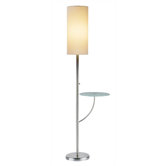 Concierge Floor Lamp in Satin Steel