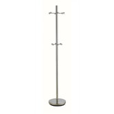 Jax Coat Rack in Satin Steel