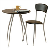 Cafe Table and Chair in Black (Chair Sold Separately)