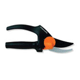 Power Gear Bypass Pruner in Black and Orange - 10 Inch