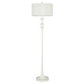 Claiborne Floor Lamp in White Gloss