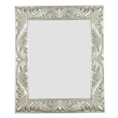 Antoinette Rectangular Wall Mirror in Antique Silver