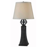 Newton One Light Table Lamp in Dark Bronze
