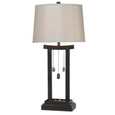 Chimes Table Lamp in Copper Bronze