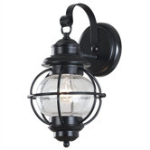 Hatteras  Small Wall Lantern In Black