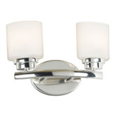 Bow Vanity Light in Polished Nickel