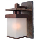 Boulder Small Outdoor Wall Lantern in Copper