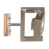 Geometry Directional Wall Sconce in Brushed Steel