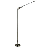 Tublette Floor Lamp in Brushed Steel Finish