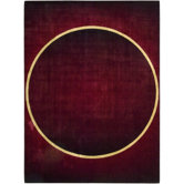 Parallels Burgundy Rug