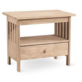 Unfinished Wood 28" TV Stand