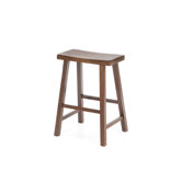 24" Saddleseat Counter Stool (Distressed Walnut)