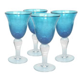 Iris Goblet Turquoise (Set of 4)