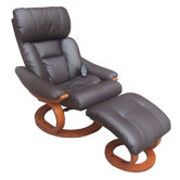 Deluxe Heated Reclining Massage Chair with Ottoman