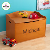 Personalized Austin Toy Box in Honey