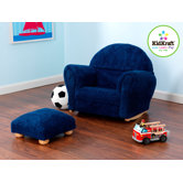 Kid's Rocking Chair and Ottoman Set