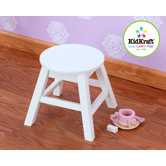 Round Stool in White