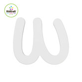 W Letter in White