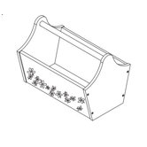 Personalized Toy Caddy with Flowers