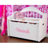 Personalized Limited Edition Toy Box in White