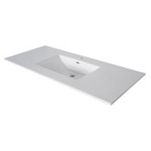 31" x 22.06" Ceramic Vanity Top with Overflow