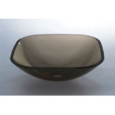 Square Glass Vessel Sink