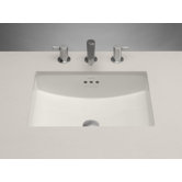 Rectangle Ceramic Undermount Sink with Overflow