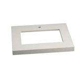 25" x 22" Wide Appeal Vanity Top for 1 Undermount Sink with 2" Thickness