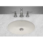 Oval Undermount Ceramic Bathroom Sink with Overflow