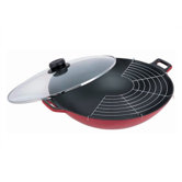 36cm Wok "Bangkok" mit Glasdeckel