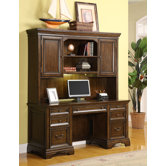 Woodlands Computer Desk with Hutch