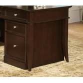 Kennett Square Mobile Pedestal in Dark Chocolate