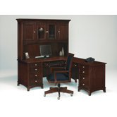 Kennett Square L-Shape Executive Desk with Hutch