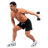 Rubber Coated Hex Dumbbell with Contoured Chrome Handle