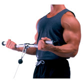 28" Curl Bar with Revolving Hanger