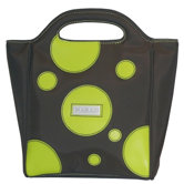 Nylon Insulated Lunch Pod in Bubbles Green
