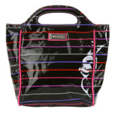 Insulated Lunch Pod Coated in Pencil Stripes Berry