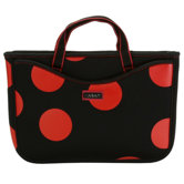 Large Neoprene Laptop Sleeve in Bubbles Tomato
