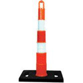 Orange Grip And Go Channelizer Cone With Hi Intensity Sheeting And 6" Collars (Base Sold Separately)